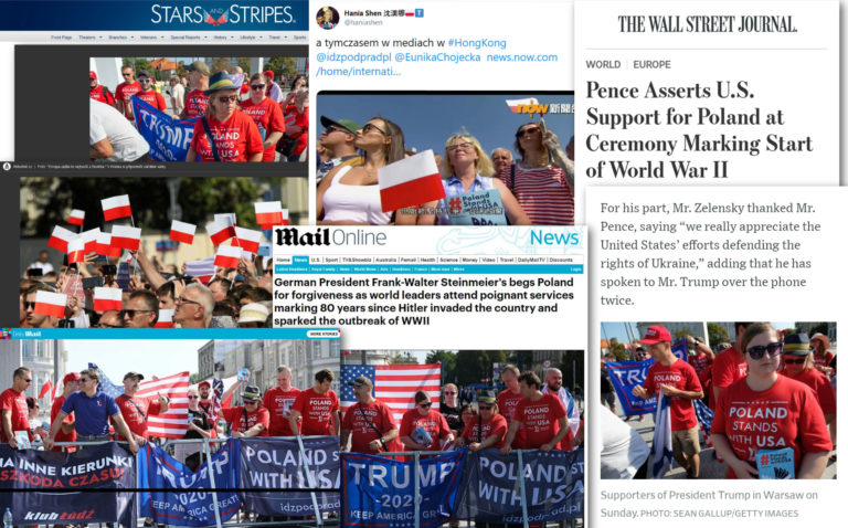 A worldwide success of Go Against the Tide during the visit of  US Vice President Mike Pence in Poland!