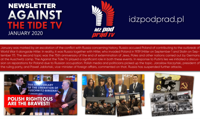 AGAINST THE TIDE TV NEWSLETTER – JANUARY 2020