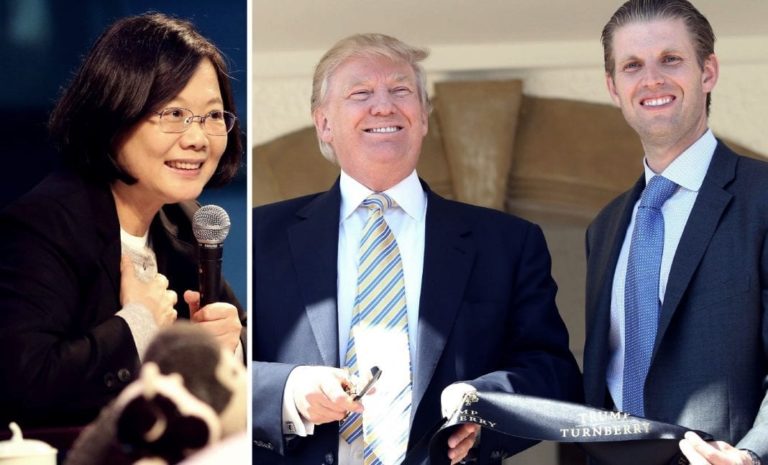 Trump: ‘Taiwan is NOT China! The Trumps are with you!’