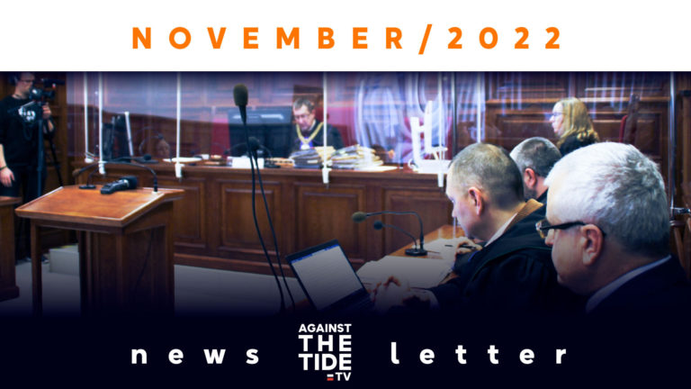 AGAINST THE TIDE TV NEWSLETTER – NOVEMBER 2022